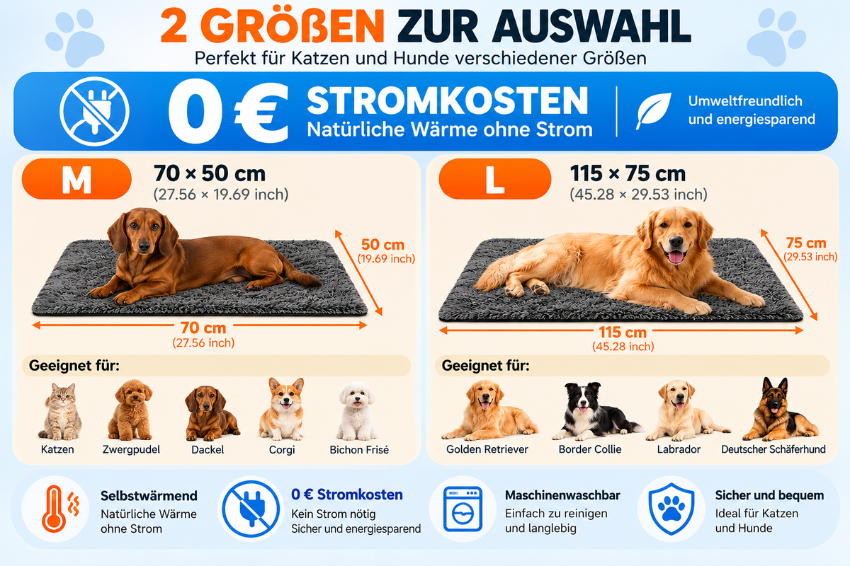 LIKIRI Wärmematte in den Größen M und L