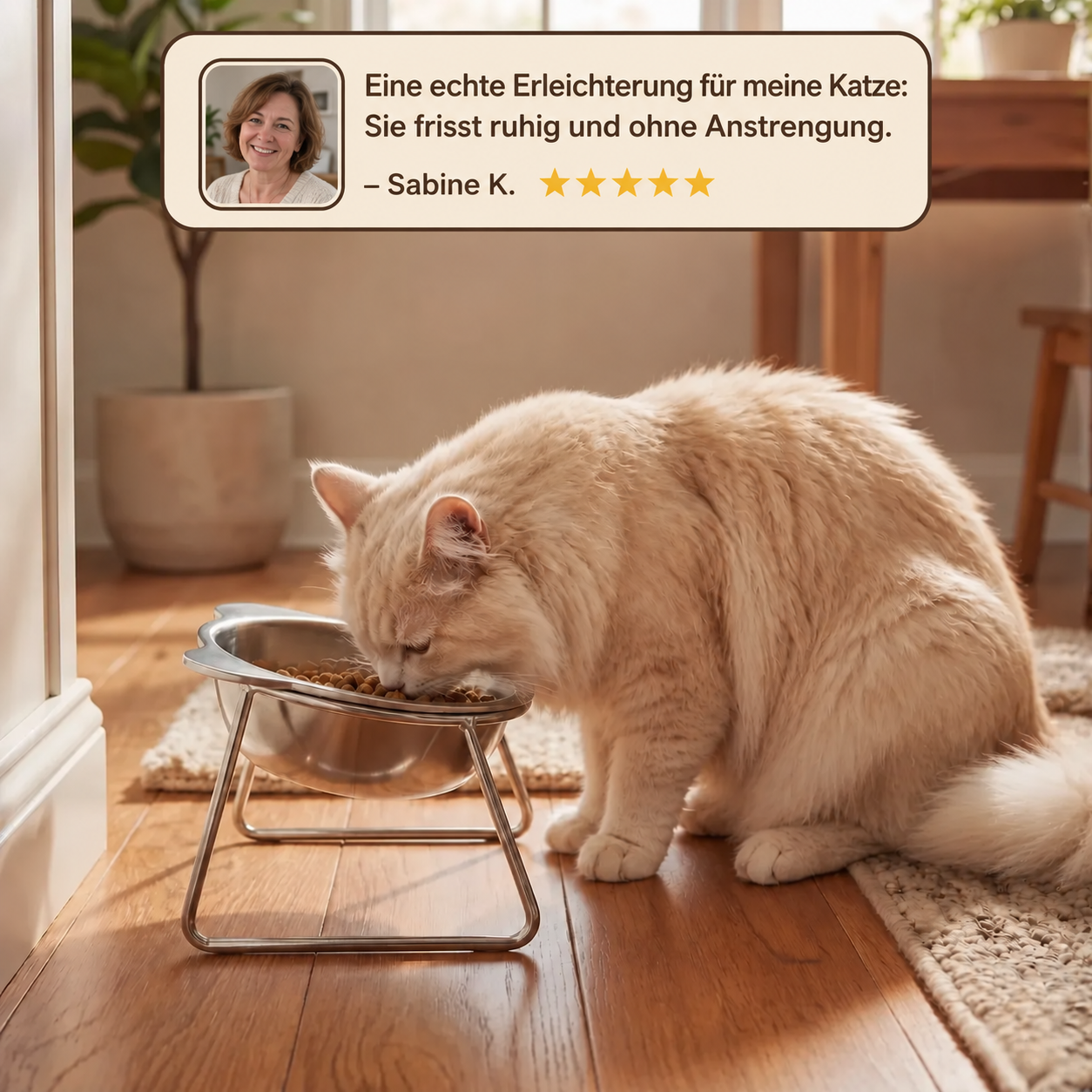 Orthopädischer Futternapf für Katzen und Hunde