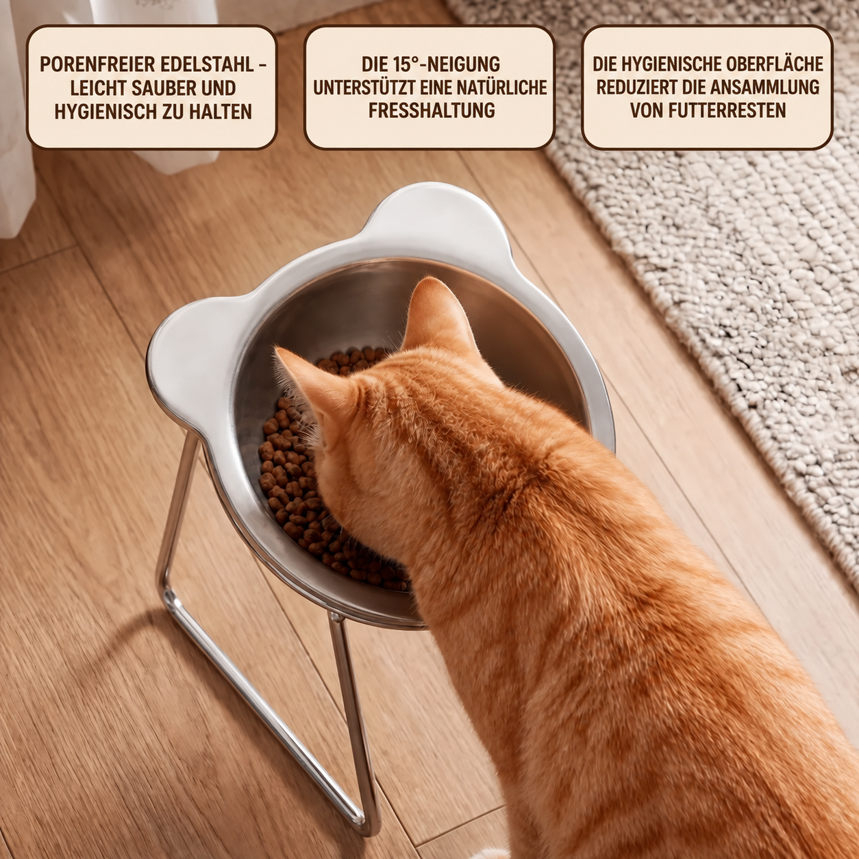 Orthopädischer Futternapf für Katzen und Hunde