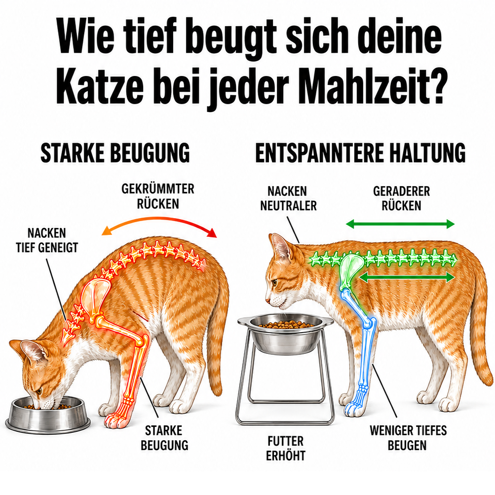 Orthopädischer Futternapf für Katzen und Hunde